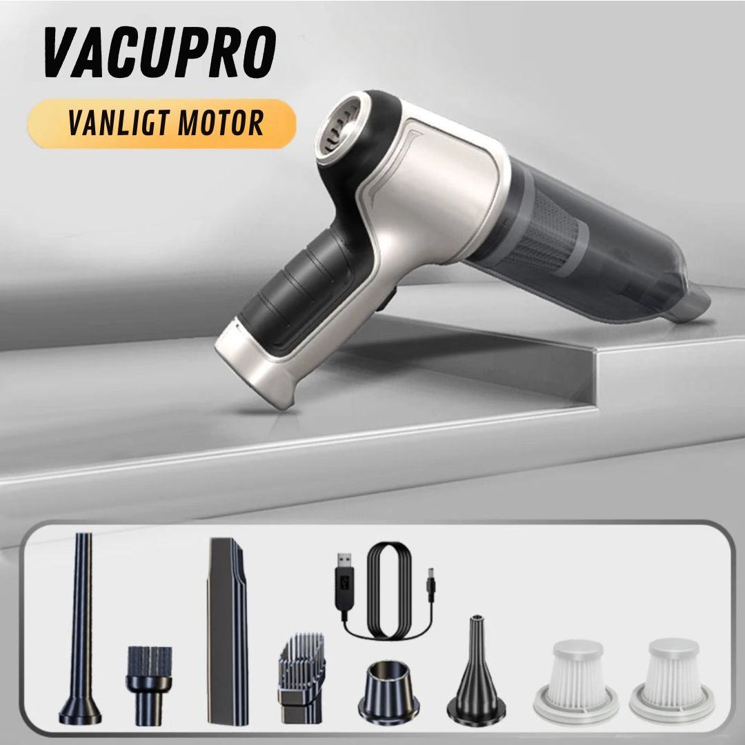 VacuPro Max - Kraftfull Trådlös Bildammsugare